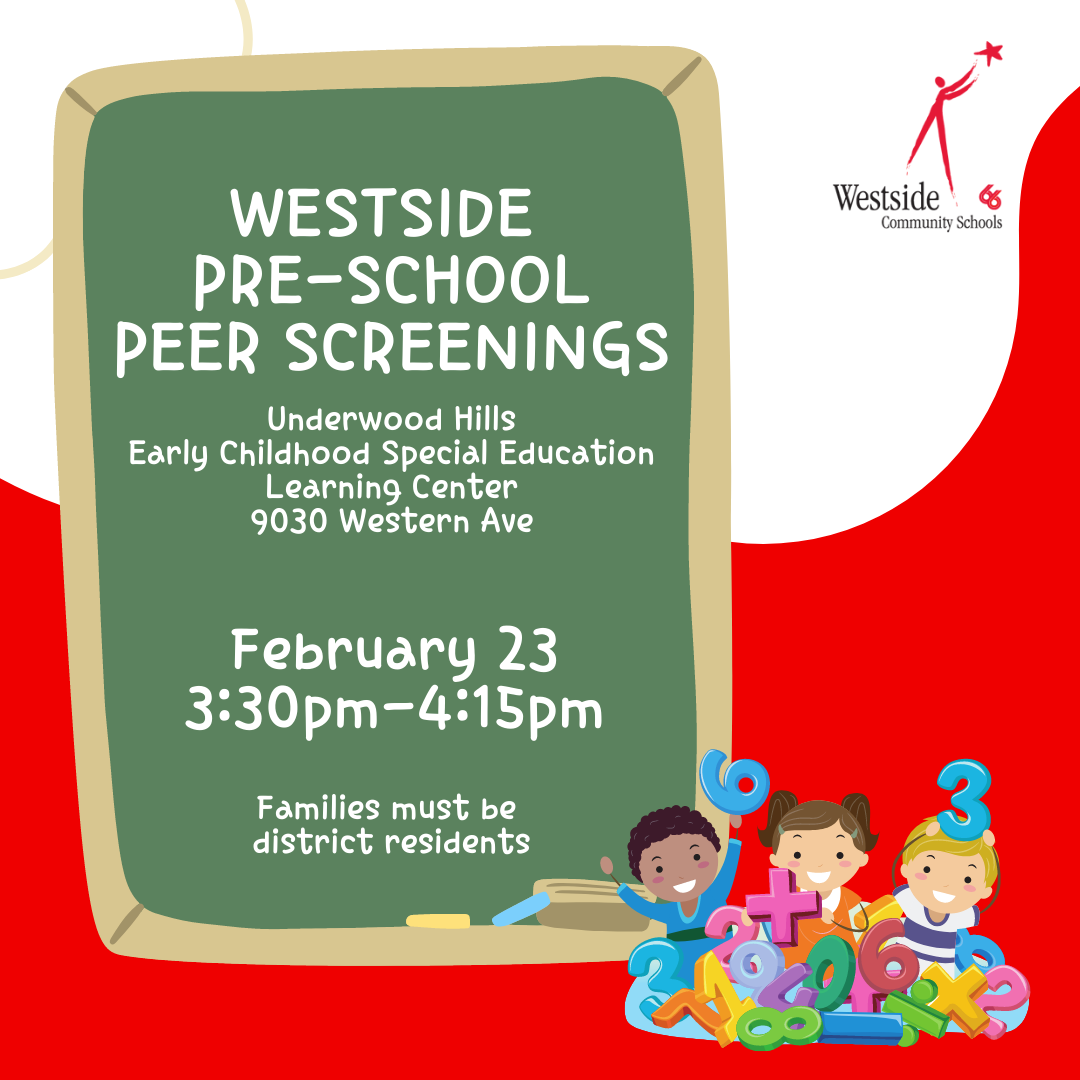  Peer Screening for district families set for February 23 at Underwood Hills
